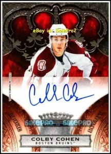 PANINI CROWN ROYALE 2010 COLBY COHEN NHL RC BRUINS #152 ROOKIE AUTOGRAPH /499 - Bild 1 von 2