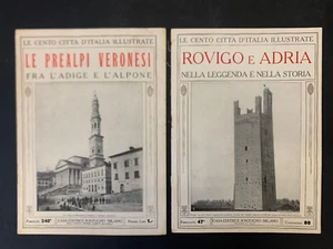 Cento Città d'Italia 1924-29 2 fascicoli: Le Prealpi Veronesi - Rovigo e Adria - Picture 1 of 22