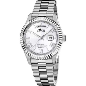Lotus 188541 Mens Silver Stainless Steel White Dial Analog Quartz Wristwatch - Picture 1 of 5