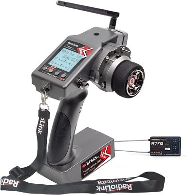 NUEVO Transmisor Radiolink V3 7Ch 2.4G RC con receptor de telemetría giroscópica R7FG 7Ch Foto 1 de 4