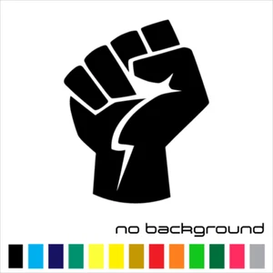 Fist Sticker Vinyl Decal - Fight Resist Hand Strong Power Laptop Car Window - Foto 1 di 17