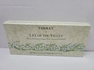 Yardley Lily of The Valley 2.6 Oz Soap Bars Box of 3 NIB - Picture 1 of 3