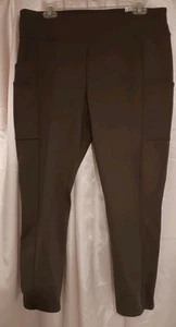 "Carhartt" Womens Active Pants, Size Large, Olive Green, Skinny Leg, 3 Pockets - Picture 1 of 7