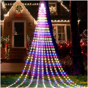 Outdoor Christmas Decorations Star String Lights 420 LED Waterproof Waterfall... - Picture 1 of 6