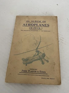 1935 John Player & Sons Ein Album mit Flugzeugen Zivil. Fertig guter Zustand. - Bild 1 von 12