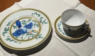 Hermes Teeservice Toucan 3 Teilig/Wie Neu (2 Gedecke Verfügbar) - Bild 1 von 4