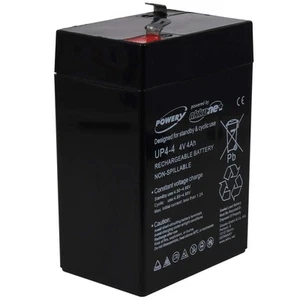 Powery Bleiakku FP440A 4V 4Ah 4V 4Ah/16Wh Lead-Acid Schwarz - Afbeelding 1 van 3