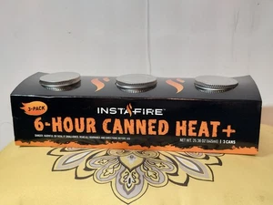 InstaFire 6 Hour Canned Safe Heat Cooking Heat Camping Survival 3 Pack Cans NEW - Picture 1 of 6