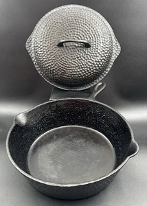 Vintage Chicago Hardware Foundry 88CA Hammered Cast Iron Chicken Fryer Set - Picture 1 of 24