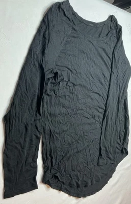 Lululemon Shirt Womens Large Black  Long Sleeve Relaxed Fit Pullover Top - Image 1 of 4