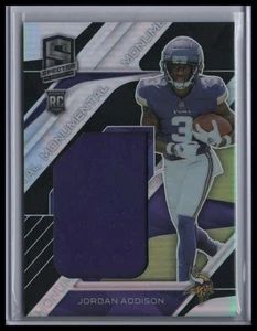 2023 Panini Spectra Jordan Addison Monumental Memorabilia #MME-JOA #/99 - Picture 1 of 2
