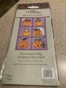 NOS 2008 Mary Engelbreit “JACK-O-LANTERN FACES” Halloween Flag 25x38” - Picture 1 of 2