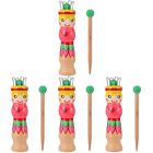4 Pieces Wood Doll Knitter Women's Knitting Toy Weaving Machine Plaything