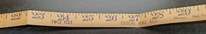 1938 Paper Yardstick - Olson Rug Company - Chicago - New York - Foldable - Picture 1 of 6