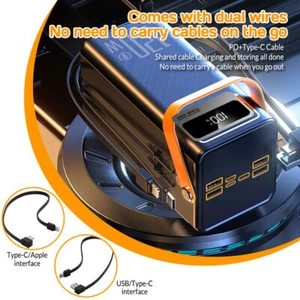 Super Power Bank 50000mAh 120W Fast Charging USB Portable Charger for Cell Phone - Picture 1 of 12