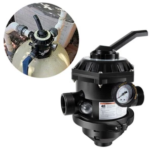 262506 1-1/2-Inch 6-Way Clamp Style Valve Replacement for with Pool Sand Filter - Picture 1 of 13