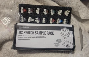 Glorious MX Switch Sample Pack for Mechanical Keyboards, 14 pack with O-rings - Picture 1 of 6