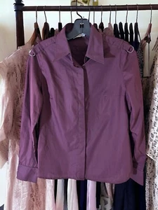 PAUL & JOE France COTTON Button Down MINIMALIST Hardware UTILITY Shirt 3 M Y2K - Picture 1 of 12