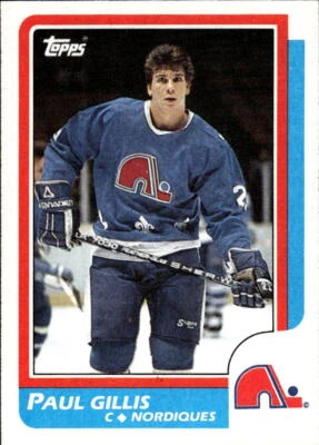 1986-87 Topps Paul Gillis #168 Quebec Nordiques - Image 1 of 2