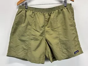 Tronchetti corti vintage Patagonia Baggies taglia X-Large uomo verde bella fodera sbiadita - Foto 1 di 7