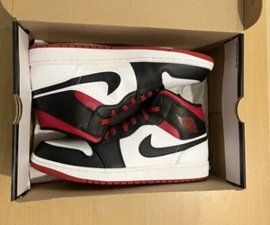 Air Jordan 1 Mid Gym Red Black Toe | UK 11 - Picture 1 of 6
