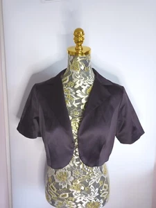 Events Ladies Lined Purple Bolero Jacket Size 12 EUC - Picture 1 of 5
