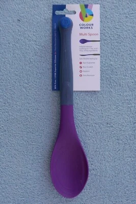 KitchenCraft Colour Works Multi Spoon, 29cm, Purple, BNWT - Image 1 of 4