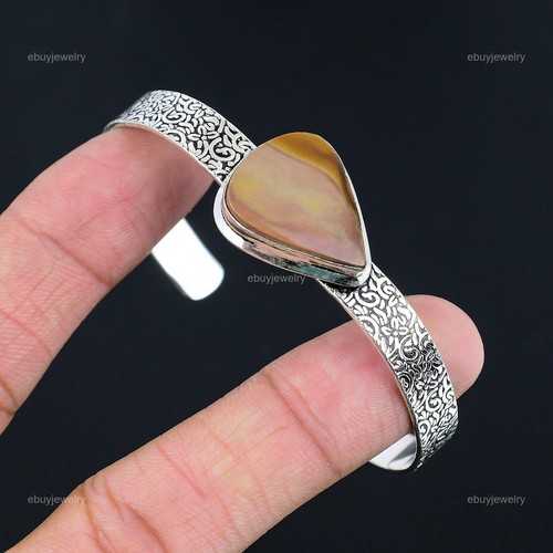 VALENTINO Bracciale in diaspro regolabile regalo anniversario per il suo paesaggio naturale argento 925