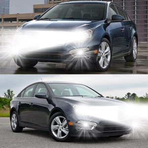 For Chevy Cruze 2011-2015 6000K LED Headlight Hi/Lo + Fog Light Combo 4x Bulbs - Picture 1 of 11