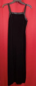 Vestido De Colección Años 90 City Triangles Terciopelo Negro Talla S Capricho Oscuro Romántico Y2K - Imagen 1 de 7