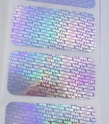 SS175 100 SS 3/4" x 1-1/2" Security Seal Hologram Tamper Proof Labels Stickers