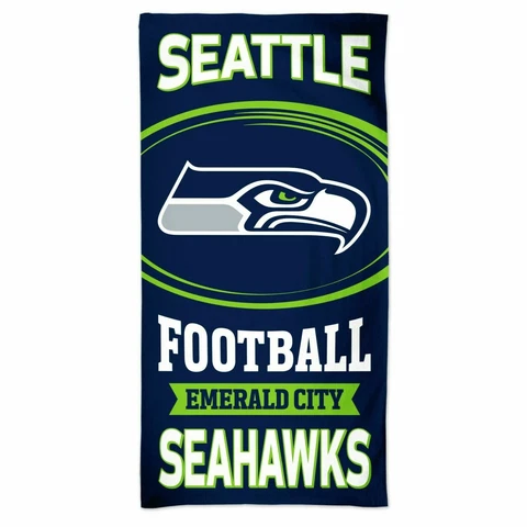 NFL SEATTLE SEAHAWKS BEACH TOWEL 30" X 60" 100% COTTON NEW Cover