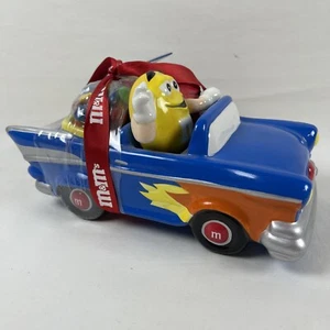 M&M's Galerie Ceramic Blue Car Hot Rod Roadster Candy Dish Collectible 2002 - Picture 1 of 4