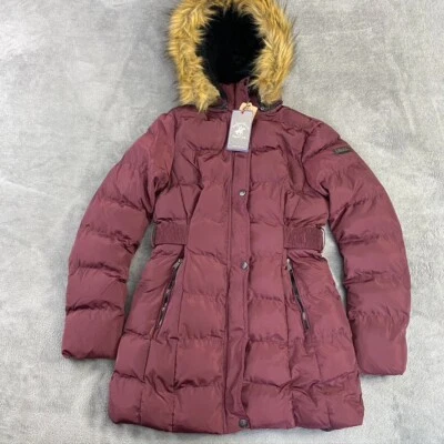 Chaqueta Beverly Hills Polo Club Mujer Abrigo acolchado Forrado Sherpa Capucha extraíble Foto 1 de 4