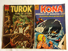 Kona #18 1966 & Turok Son of Stone #29 1962 Menge 2 Dell Comics