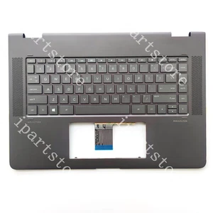Palmrest Backlit Keyboard Brown For HP Spectre X360 15-BL 15.6" 914361-001 US - Photo 1/4