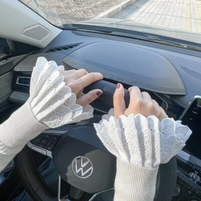 Women's Lace cuff  Detachable False sleeve cuff double layer Pullover trim  C02 - Image 1 of 4