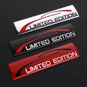 Limited Edition 3D Logo Chrome Car Emblem Badge Decal Trim Accessories Sticker - Imagen 1 de 27