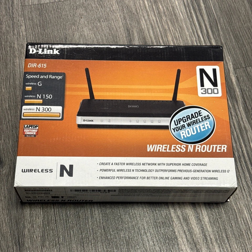 D-Link 300 Mbps 4-Port 10/100 Wireless N Router (DIR-615) - Image 1 of 1