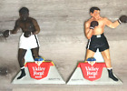 1940's/50's Joe Louis & Rocky Marciano Valley Forge Been Plastic Die-Cut Signs