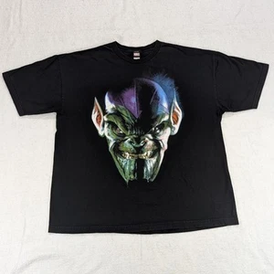Vintage Marvel Mad Engine SKRULL Big Face Grafik T-Shirt Herren XXL schwarz Villian - Bild 1 von 6