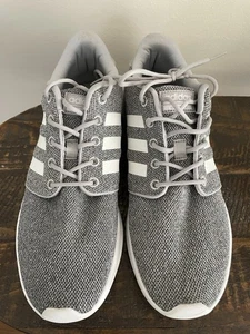 Adidas Womens Cloudfoam QT Racer AW4313 Gray Running Sneakers Size 10. - Picture 1 of 16