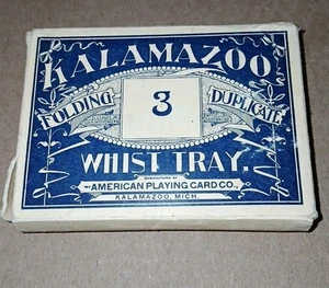 Kalamazoo Folding Duplicate Whist Tray American Playing Card Co. - RARE Sample? - Bild 1 von 10