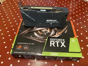 Gigabyte Nvidia GeForce RTX 3060 WINDFORCE OC 12GB GDDR6 V2 Graphics Card - Picture 1 of 2