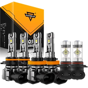 AUXBEAM For Toyota Tundra 2007-2013 6500K LED Headlight High/Low Fog Light Bulbs - Imagen 1 de 17