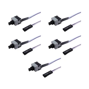 Boîtier Ordinateur Alimentation Commutateur Câbles ATX Compatible 2Pin Cartes Mères Réinitialisation - Photo 1/10