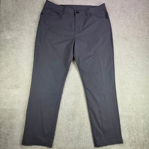 Pantalones de golf Public Rec para hombre gris carbón calce recto talla 38x28 - Imagen 1 de 7