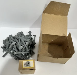 1 Box 5lbs of 75 Carriage Bolts with Nuts Galvanized 5/16-2-1/2" Course - Picture 1 of 4
