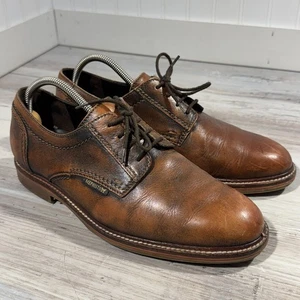 Mephisto Air Jet Hombres Talla 8.5 Marrón Zapatos Oxford Cuero Caminar Cómodo Vestido - Imagen 1 de 11