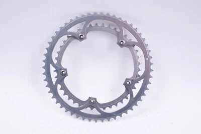 Vintage Campagnolo Super Record Strada 135bcd 42x53 tooth chainring set & bolts - Image 1 of 4